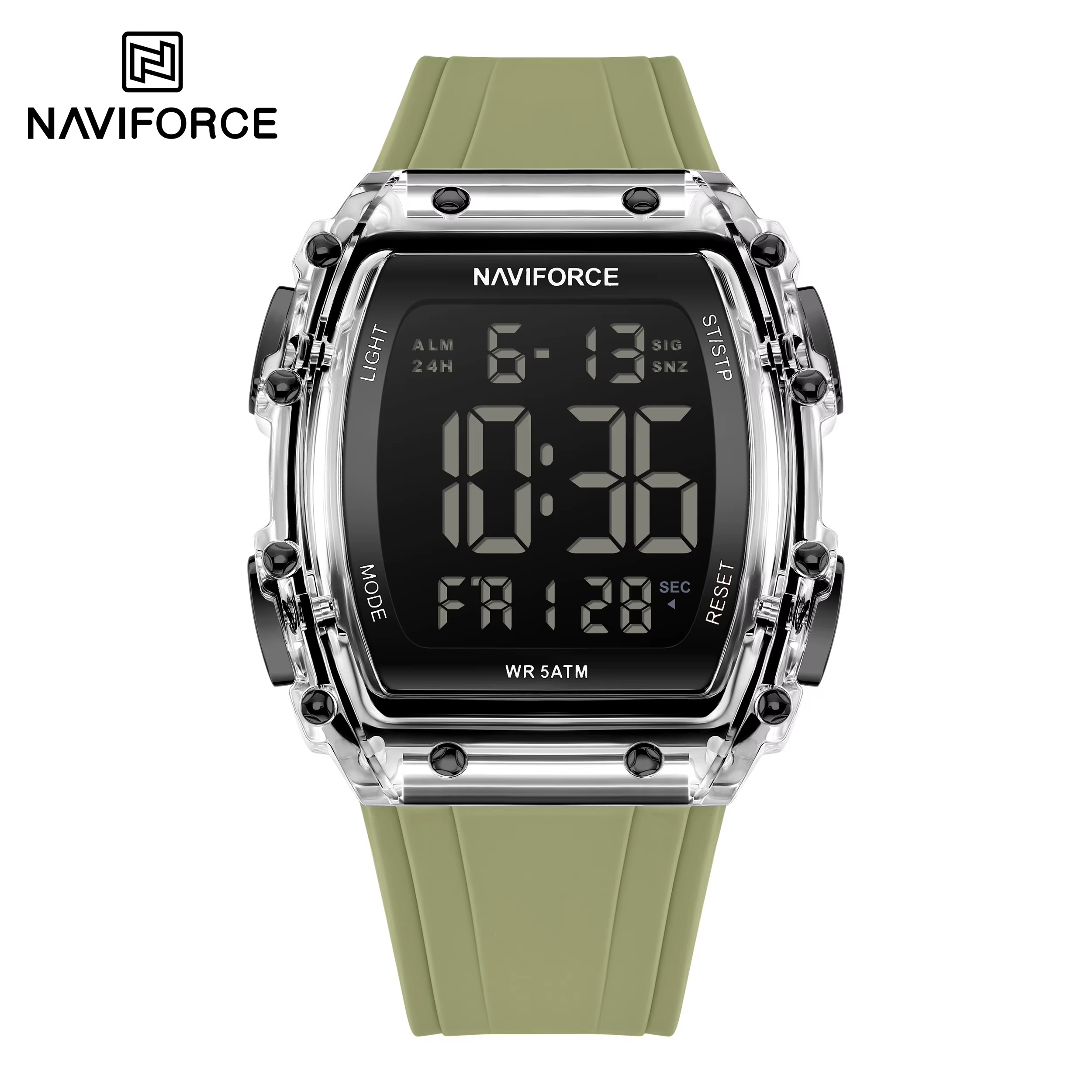 ساعت مچی مردانه نیوی فورس مدل NAVIFORCE 6107 سبز