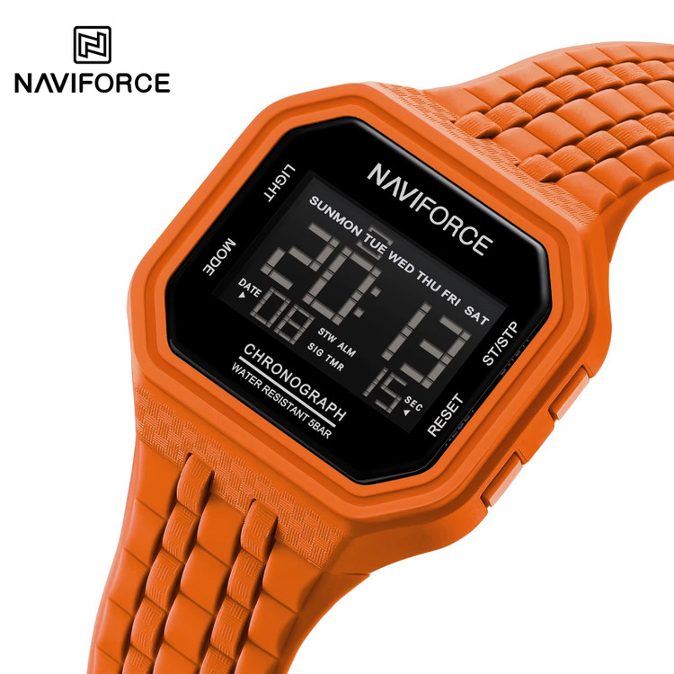 ساعت مچی مردانه نیوی فورس مدل NAVIFORCE 7116 نارنجی