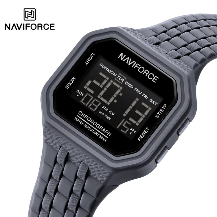 ساعت مچی مردانه نیوی فورس مدل NAVIFORCE 7116 خاکستری تیره