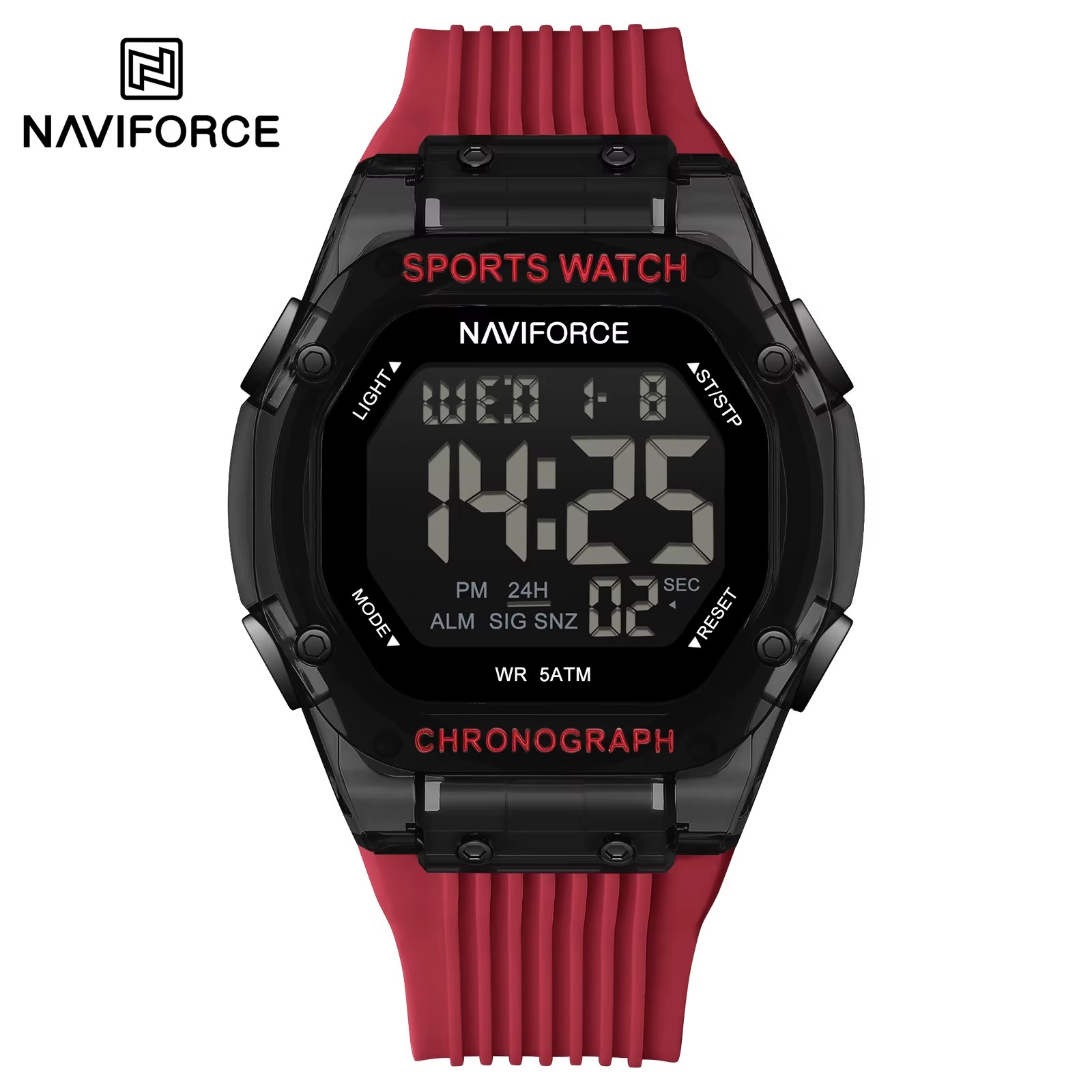 ساعت مچی مردانه ناویفورس مدل Naviforce 7113 قرمز
