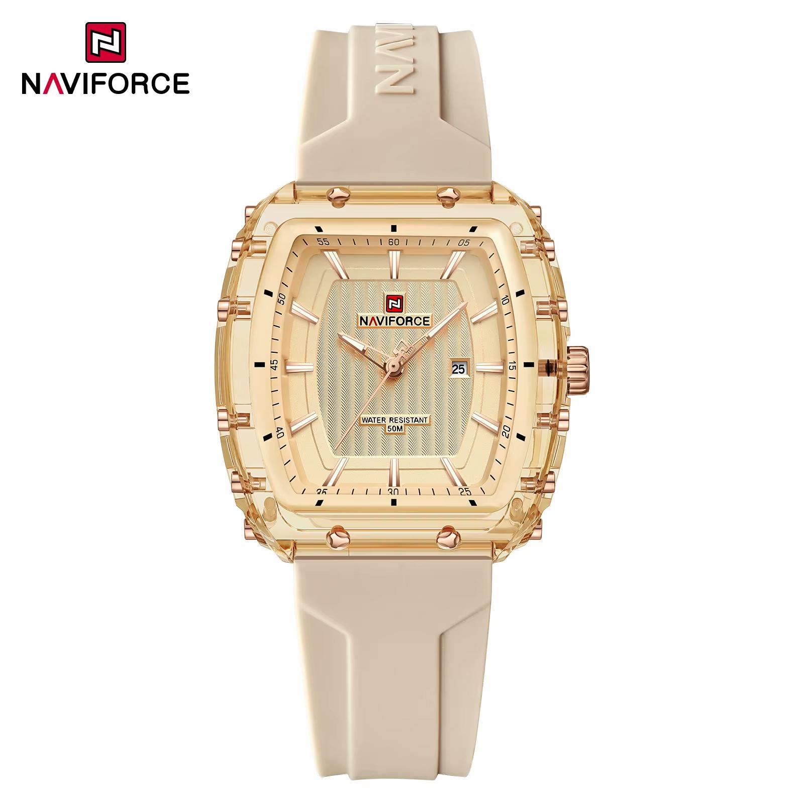 ساعت مچی زنانه NAVIFORCE 7124 رزگلد