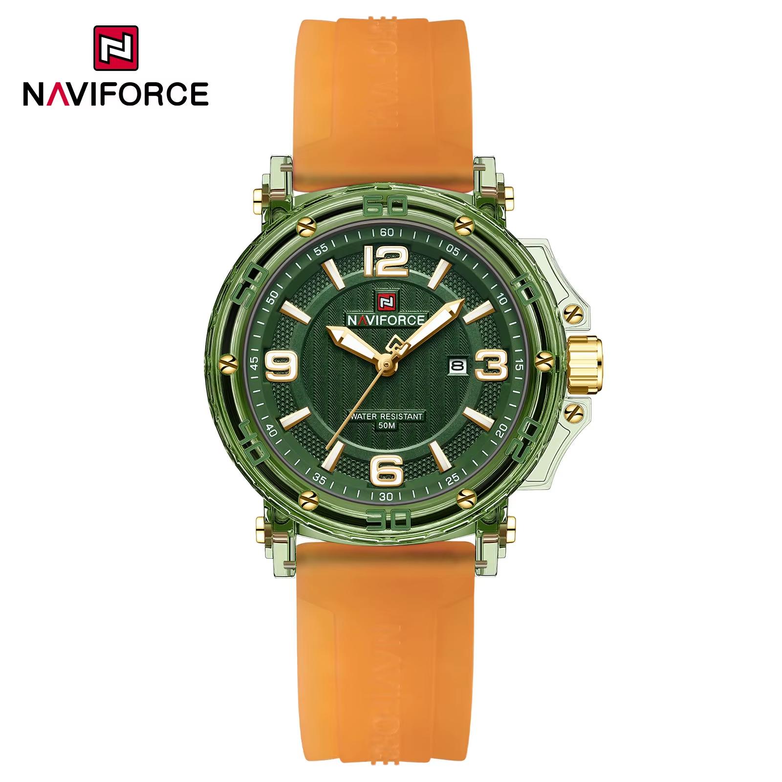 ساعت مچی زنانه مدل Naviforce 7125 نارنجی