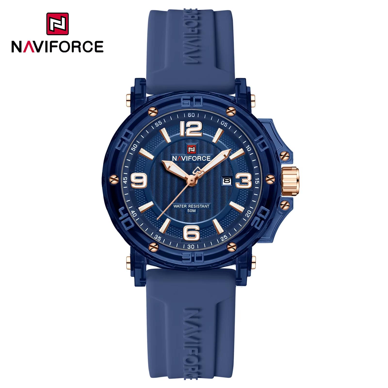 ساعت مچی زنانه مدل Naviforce 7125 آبی