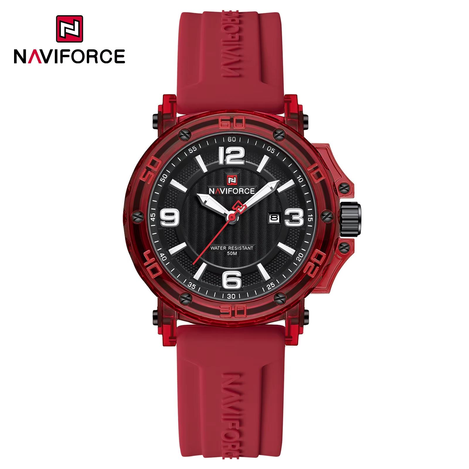 ساعت مچی زنانه مدل Naviforce 7125 قرمز