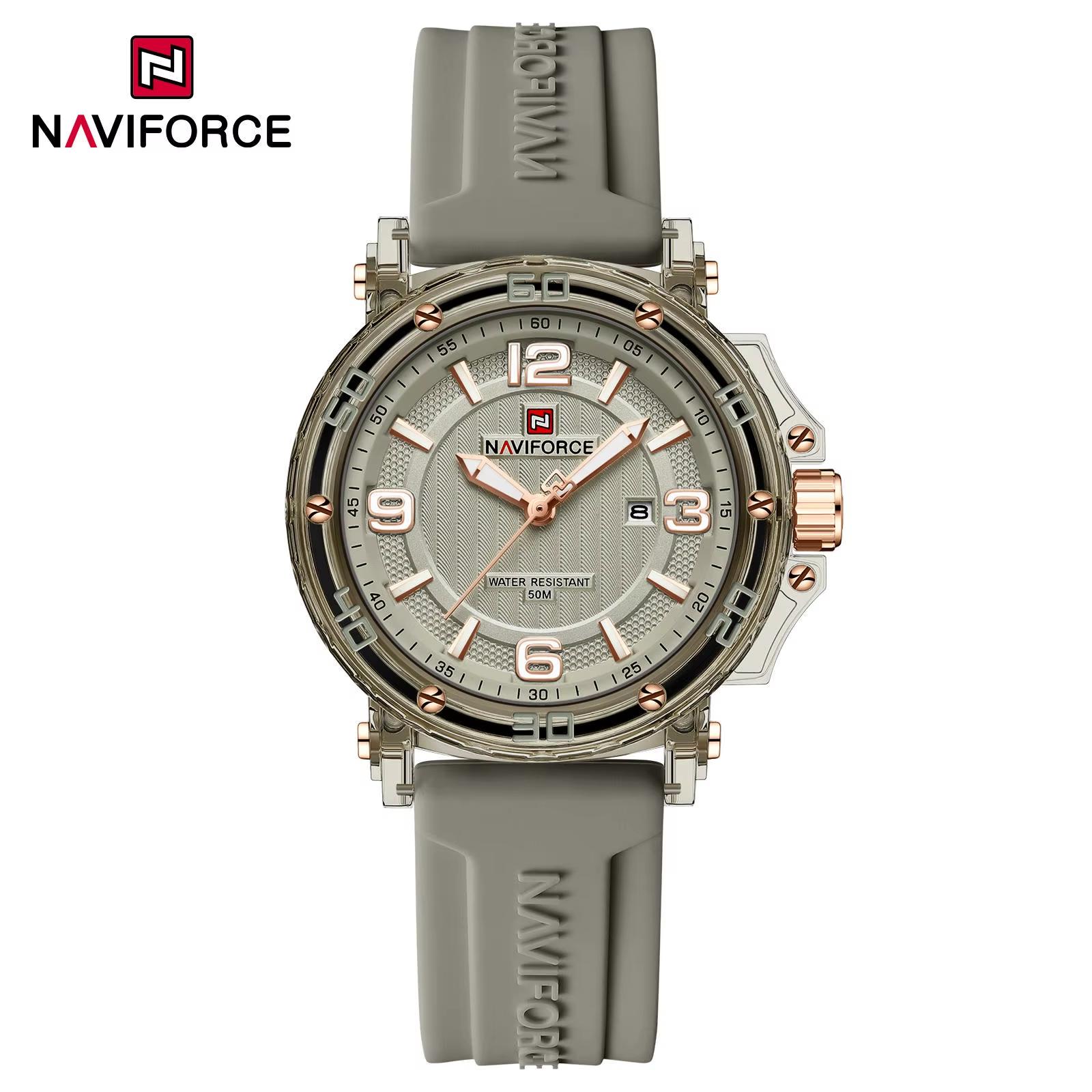 ساعت مچی زنانه مدل Naviforce 7125 خاکستری
