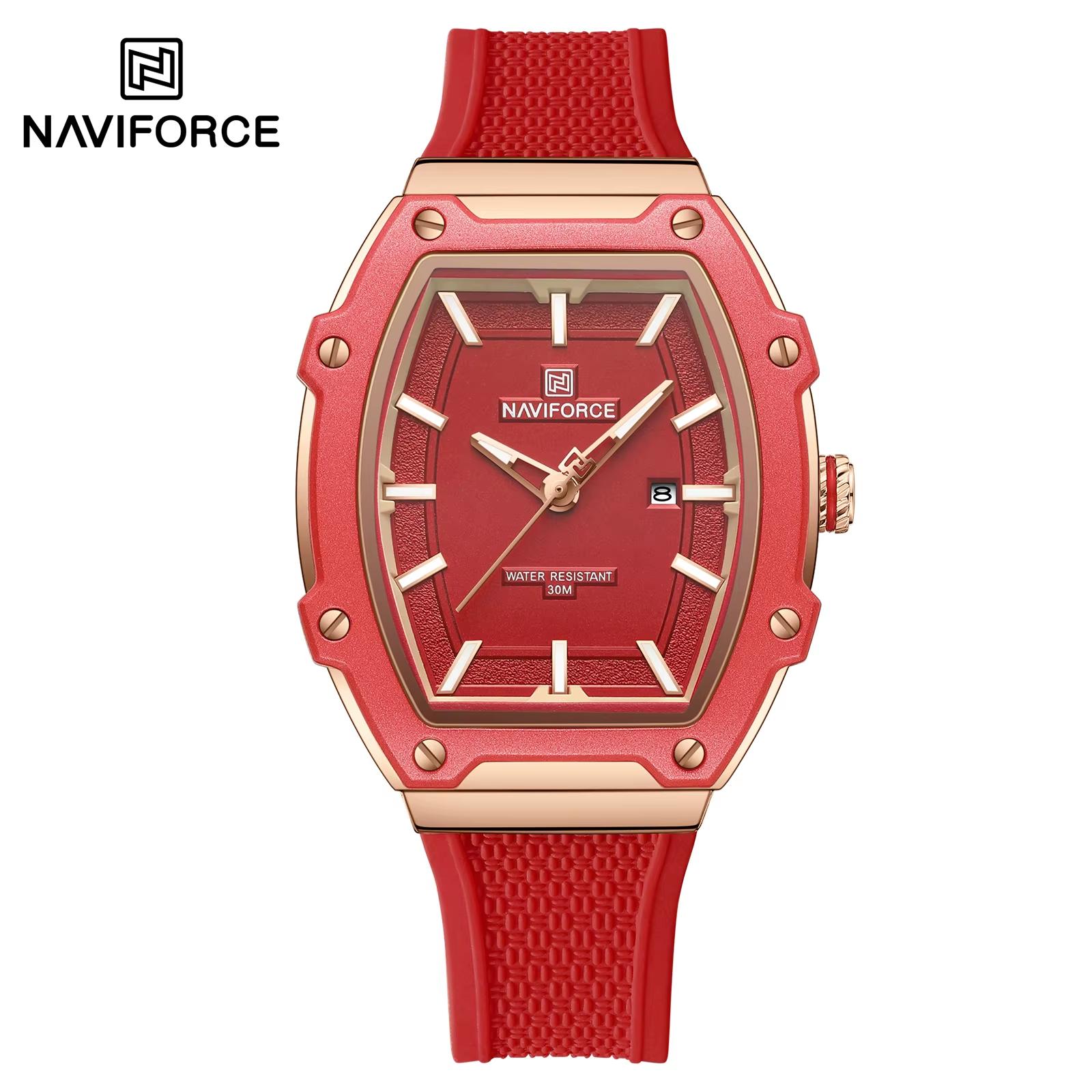 ساعت مچی زنانه مدل NAVIFORCE 8069 قرمز