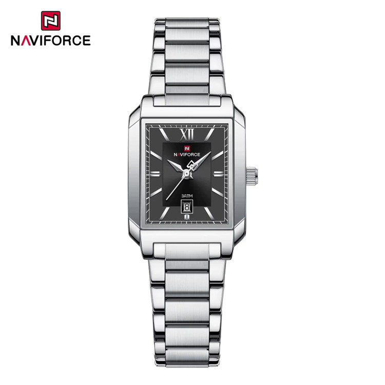 ساعت مچی زنانه نیوی فورس مدل NAVIFORCE 9251 نقره ای مشکی