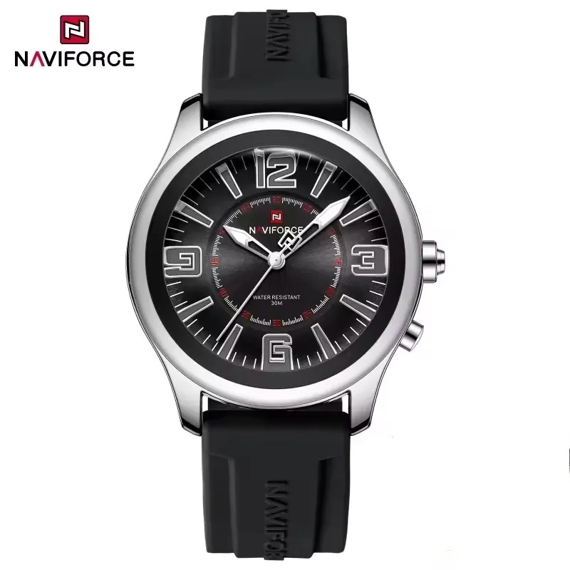 ساعت مچی مردانه نیوی فورس مدل NAVIFORCE 9256 نقره ای مشکی