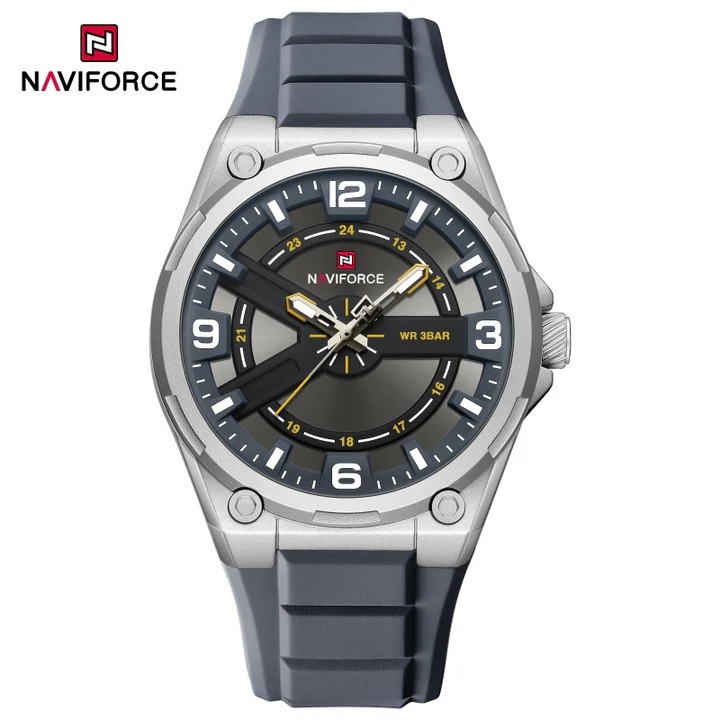 ساعت مچی مردانه نیوی فورس مدل NAVIFORCE 9260 نقره ای خاکستری