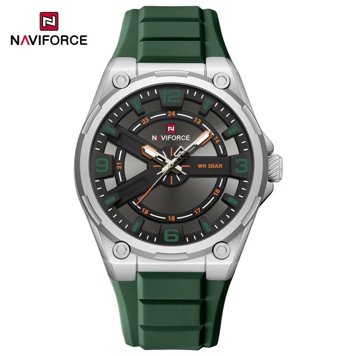 ساعت مچی مردانه نیوی فورس مدل NAVIFORCE 9260 نقره ای سبز