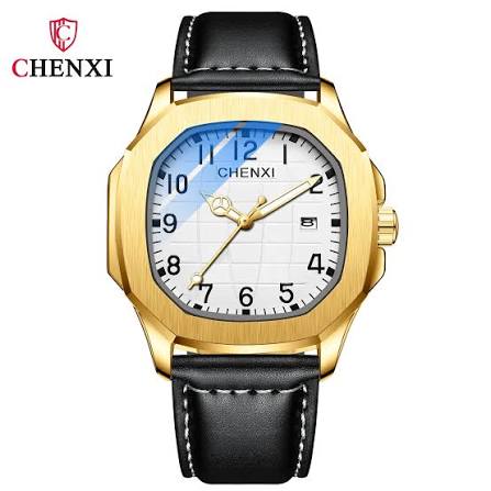 ساعت مچی مردانه چنکسی مدل CHENXI 8213 طلایی سفید