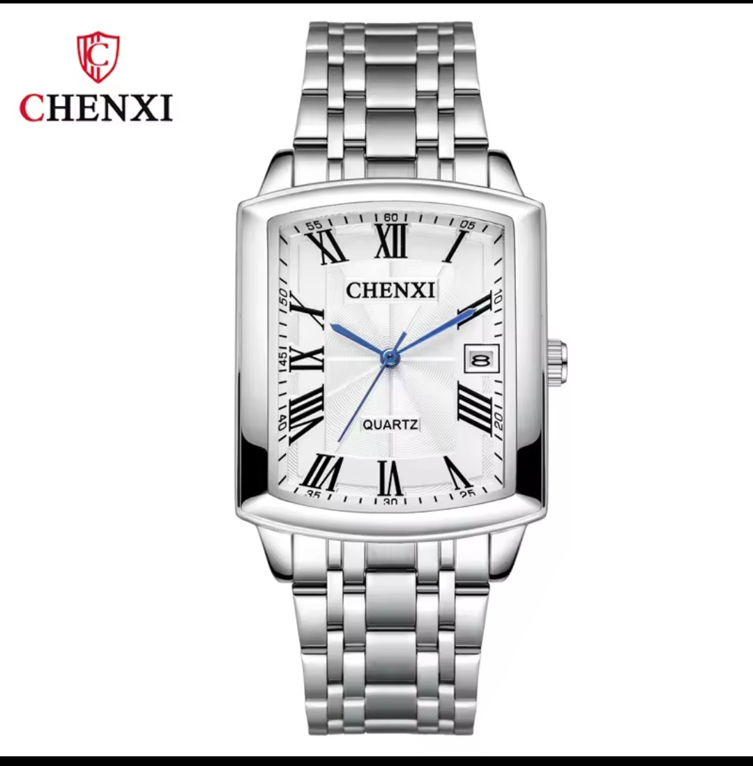 ساعت مچی مردانه استیل چنکسی مدل CHENXI 079 نقره ای