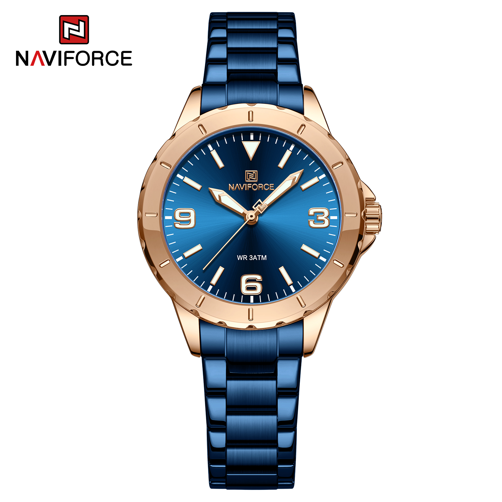 ساعت مچی زنانه نیوی فورس مدل Naviforce 5022 آبی