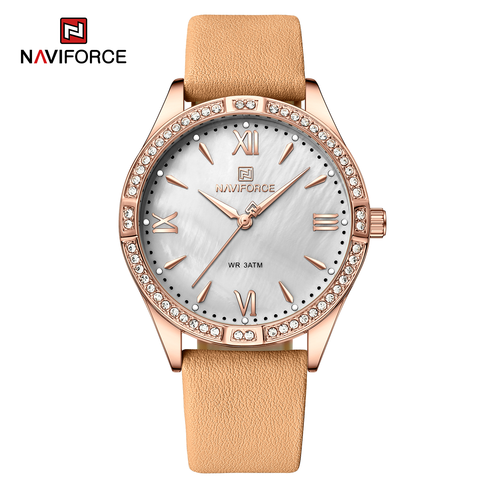 ساعت مچی زنانه نیوی فورس مدل NAVIFORCE 5038 نارنجی