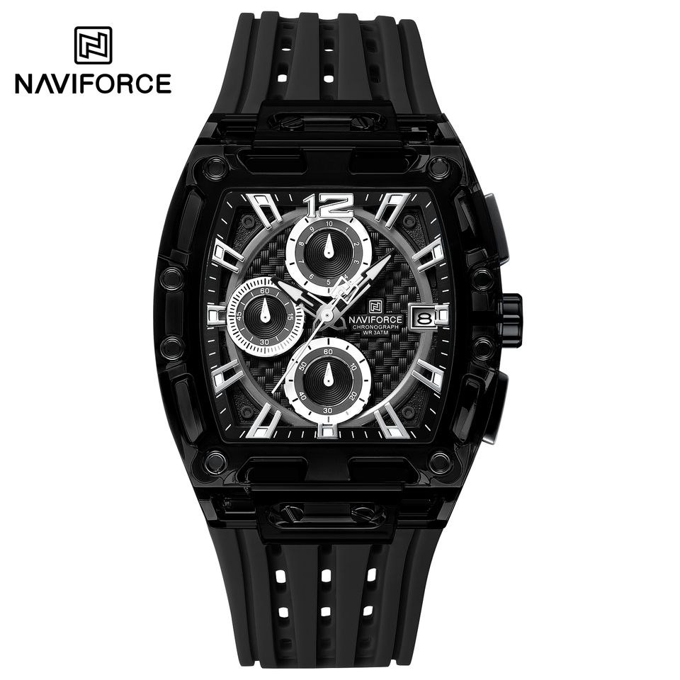 ساعت مچی مردانه نیوی فورس مدل NAVIFORCE 7105 مشکی سفید