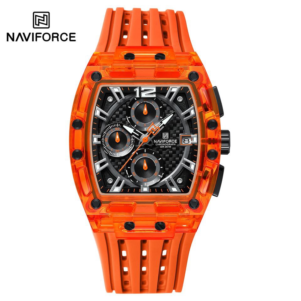 ساعت مچی مردانه نیوی فورس مدل NAVIFORCE 7105 نارنجی