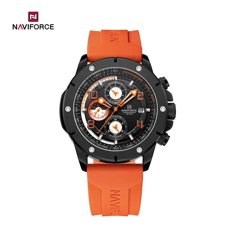 ساعت مچی مردانه نیوی فورس مدل NAVIFORCE 8034 نارنجی