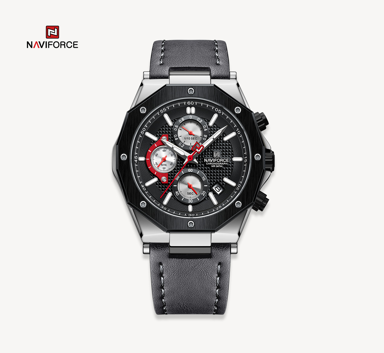 ساعت مچی مردانه نیوی فورس مدل Naviforce 8028 خاکستری