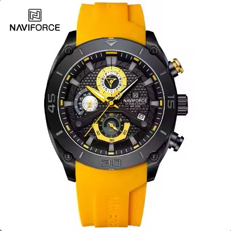 ساعت مچی مردانه نیوی فورس مدل NAVIFORCE 8038 زرد