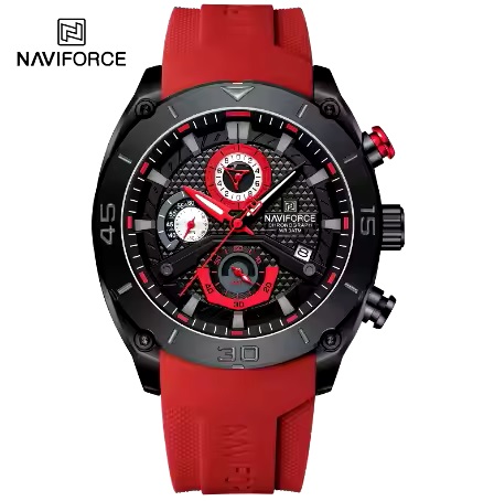 ساعت مچی مردانه نیوی فورس مدل NAVIFORCE 8038 قرمز