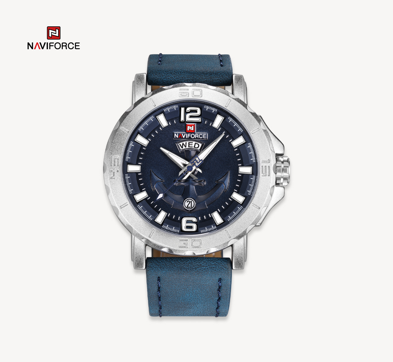 ساعت مچی مردانه نیوی فورس مدل NAVIFORCE 9122 آبی