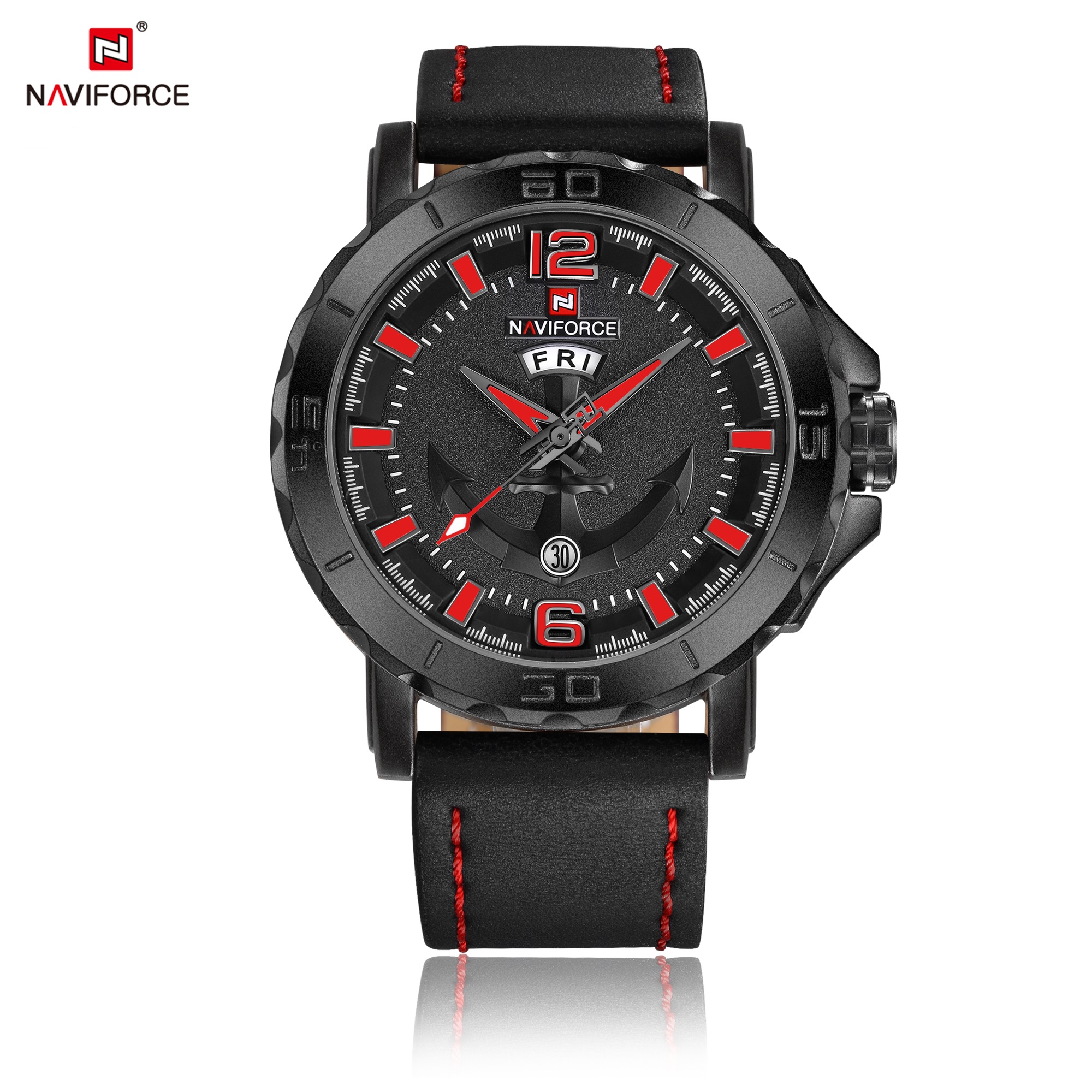 ساعت مچی مردانه نیوی فورس مدل NAVIFORCE 9122 مشکی قرمز