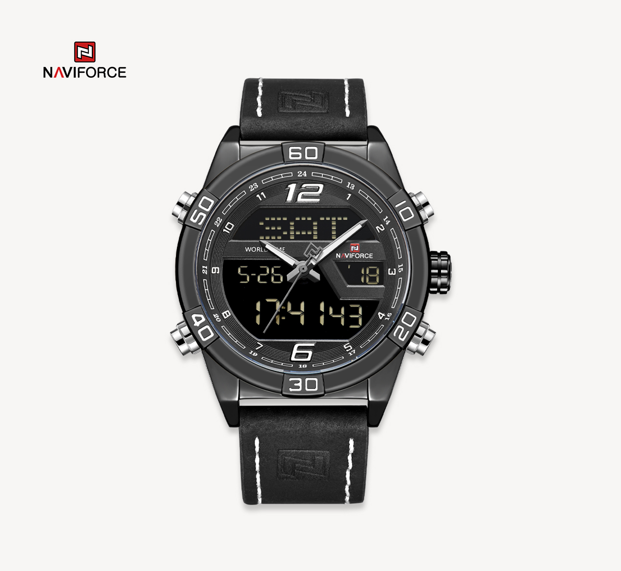 ساعت مچی مردانه نیوی فورس مدل Naviforce 9128 مشکی