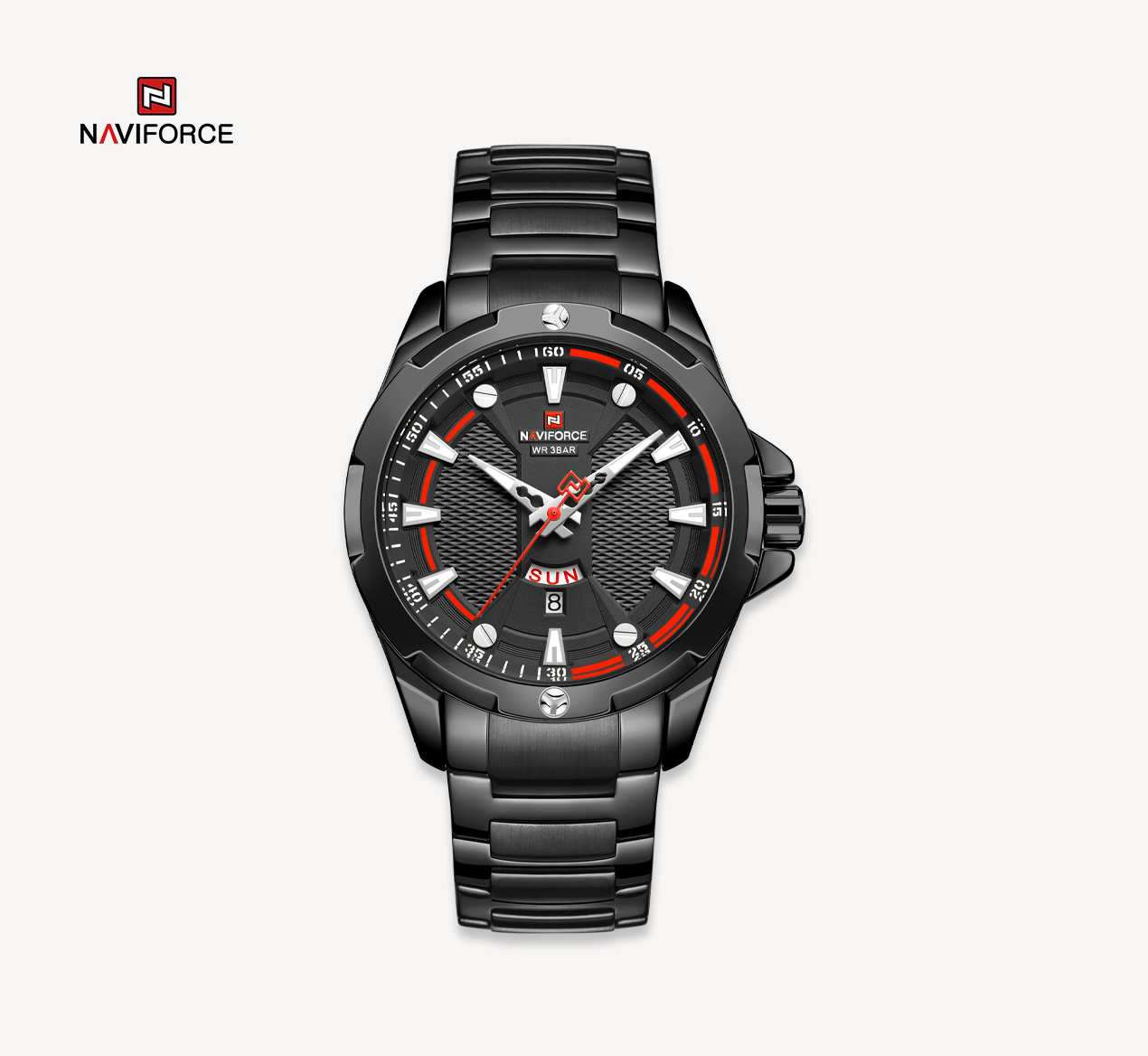ساعت مچی مردانه نیوی فورس مدل Naviforce 9161 مشکی