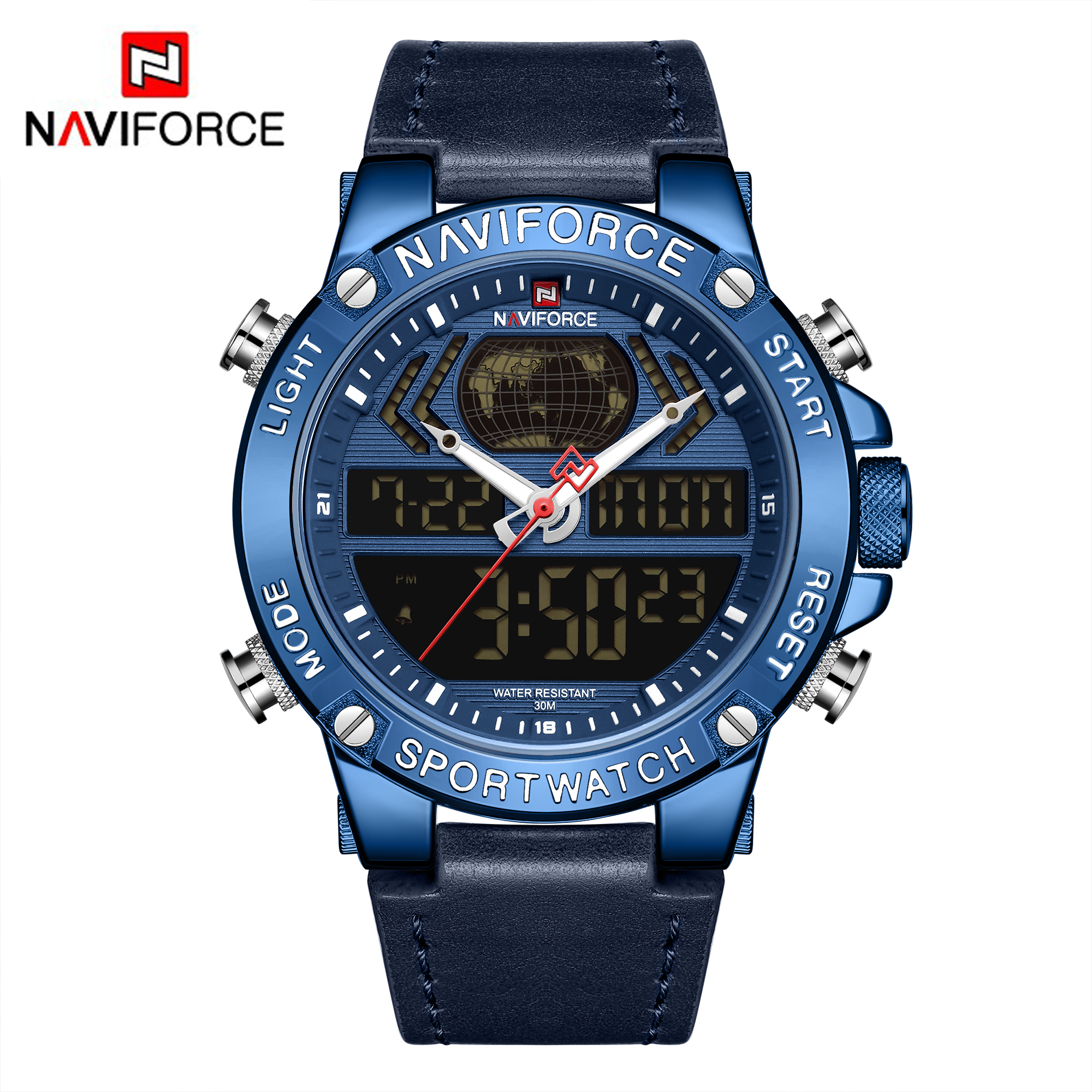 ساعت مچی مردانه نیوی فورس مدل naviforce 9164 آبی