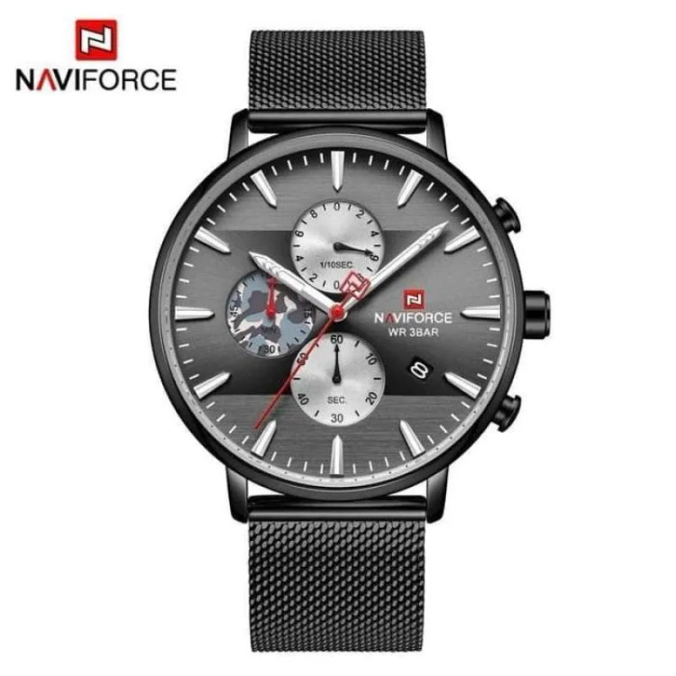 ساعت مچی مردانه نیوی فورس مدل naviforce 9169 مشکی
