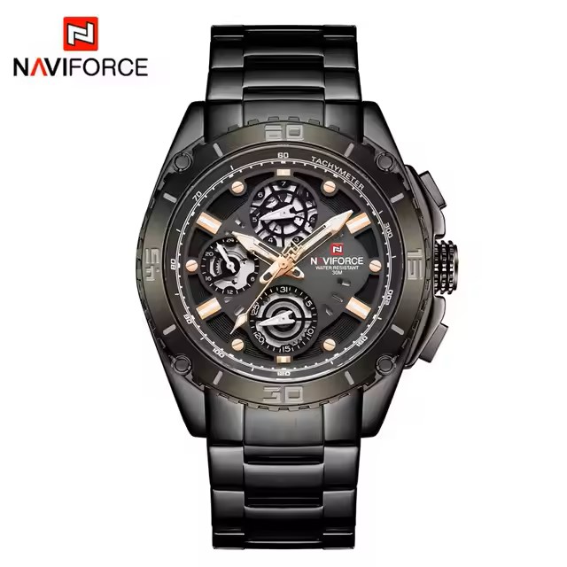 ساعت مچی مردانه نیوی فورس مدل naviforce 9179 مشکی