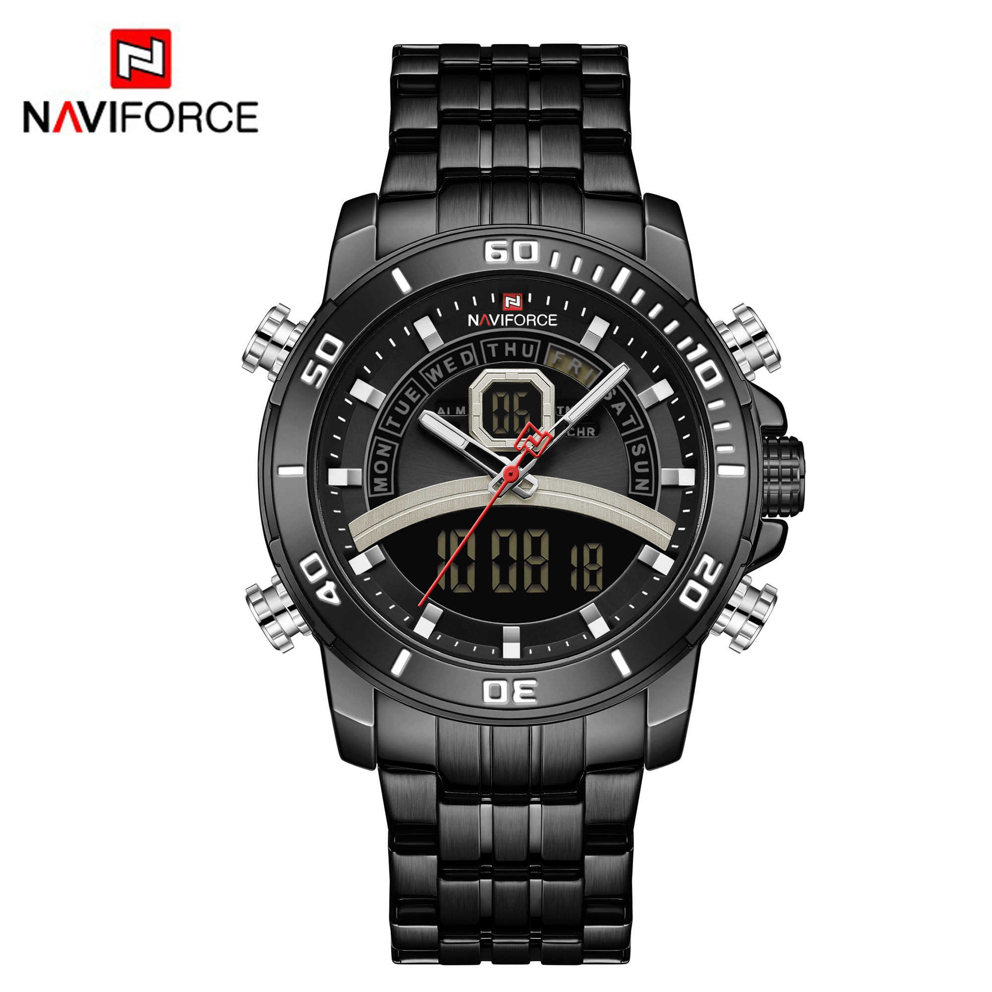 ساعت مچی مردانه نیوی فورس مدل NAVIFORCE 9181S مشکی