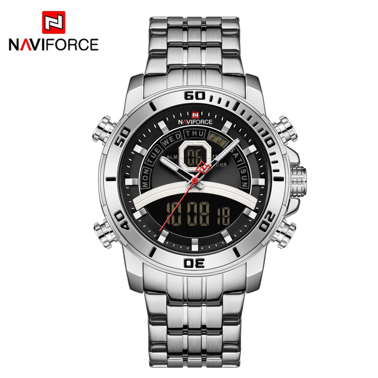 ساعت مچی مردانه نیوی فورس مدل NAVIFORCE 9181S نقره ای