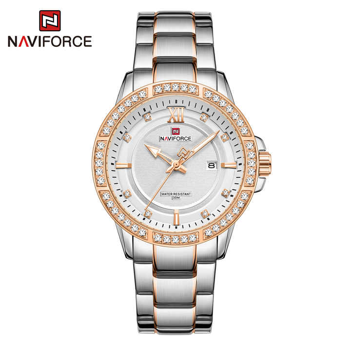 ساعت مچی مردانه نیوی فورس مدل naviforce 9187 نقره ای