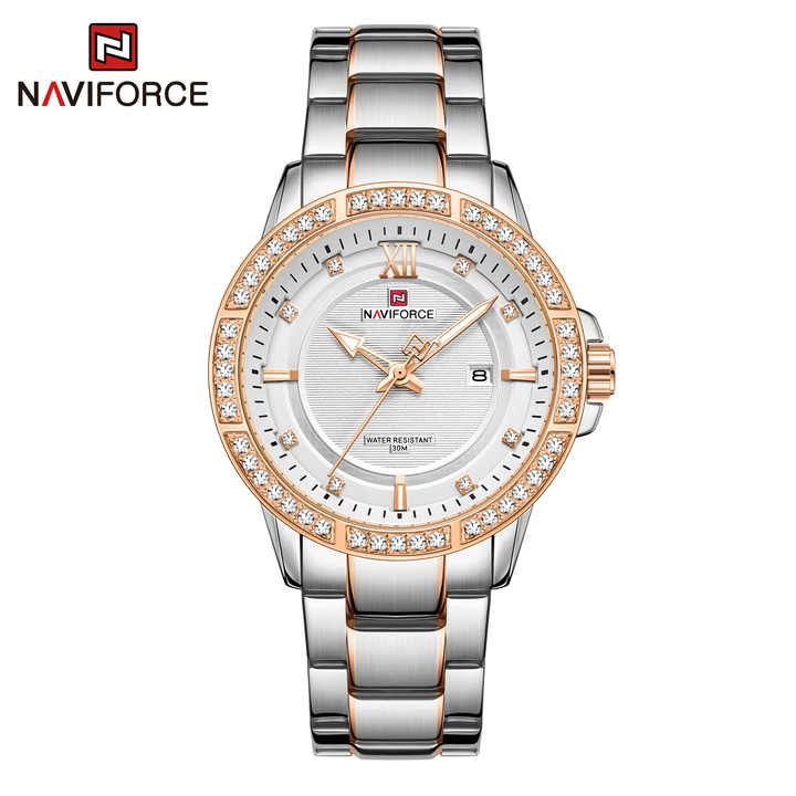 ساعت مچی مردانه نیوی فورس مدل naviforce 9187 نقره ای
