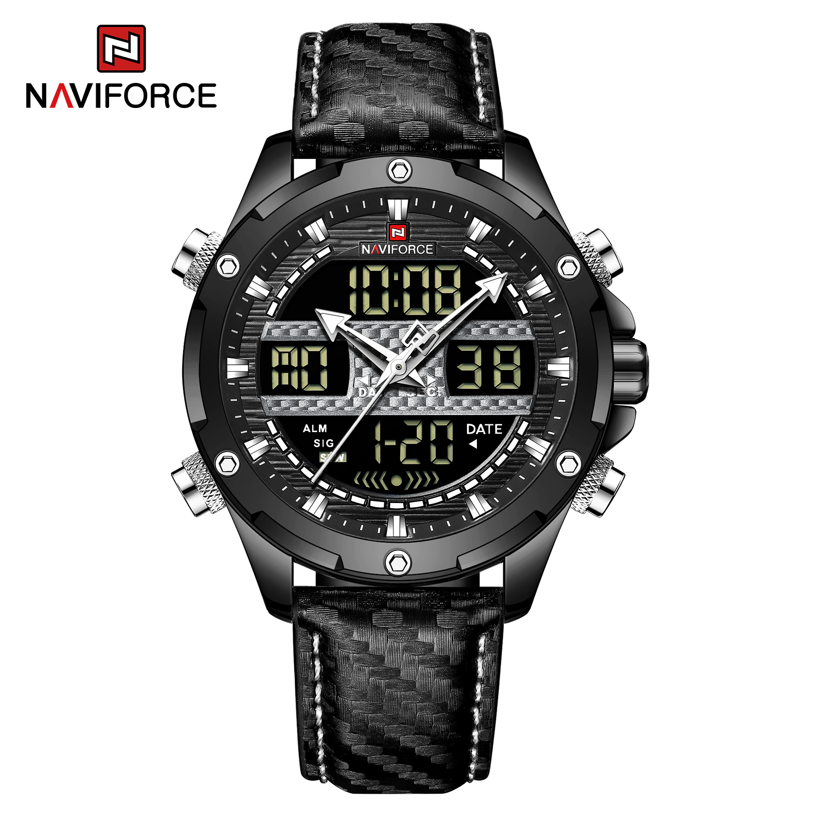 ساعت مچی مردانه نیوی فورس مدل naviforce 9194 مشکی