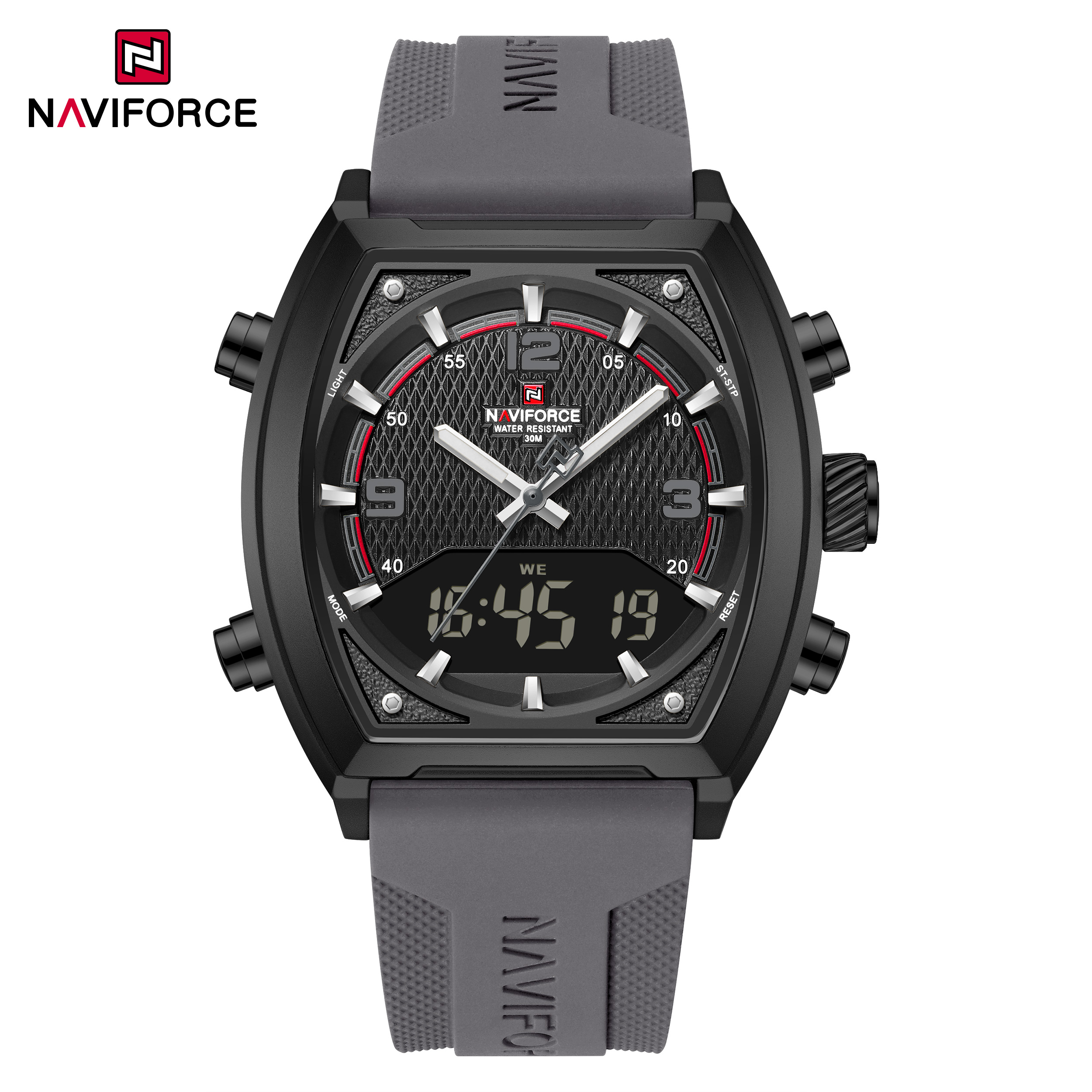 ساعت مچی مردانه نیوی فورس مدل naviforce 9242 خاکستری