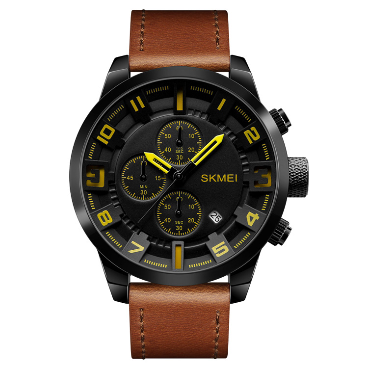 ساعت مچی مردانه اسکمی مدل 1309 SKMEI زرد