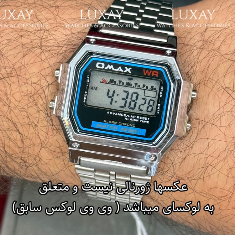 ساعت مردانه نوستالژی ضدآب برند اوماکس M283 مدل کاسیو نویز نوستالژی
